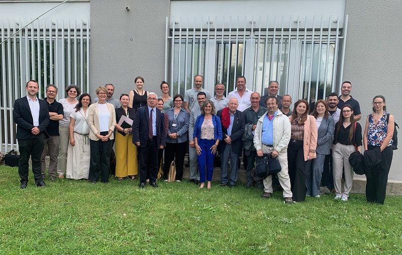 Les participants à la réunion du groupe franco-italien le 5 juin, devant la DDPP des Alpes-Maritimes 